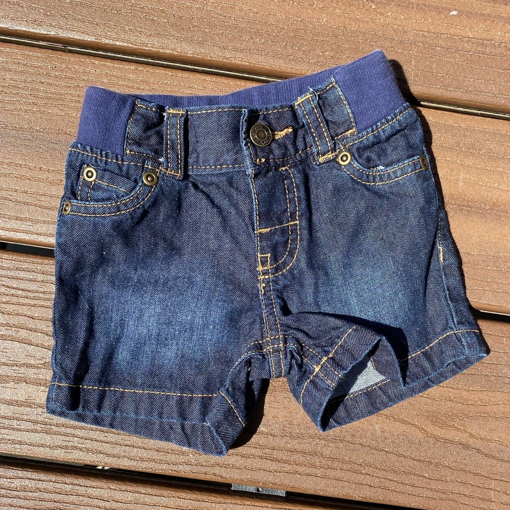 Carters baby jean shorts - 9 months